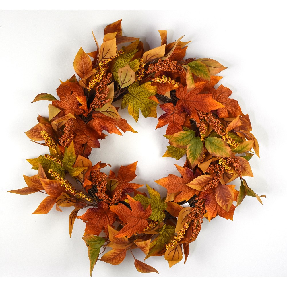 Mixed Fall Berry Wreath - Santa's Wholesale Supplies