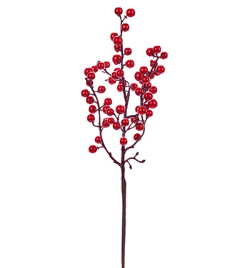 Red Spike Berry Spray - Santa's Wholesale Supplies