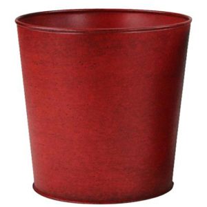 10"Dia x 9.5"H Ant. Red Porch Pot