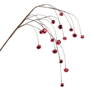 Jingle Bell Hanging Spray - Shiny Red