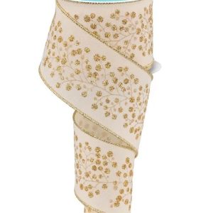 Snow Berry On Faux Royal Ivory/Gold
