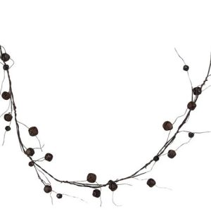 Jingle Bell/Curly Twig Garland- Rust