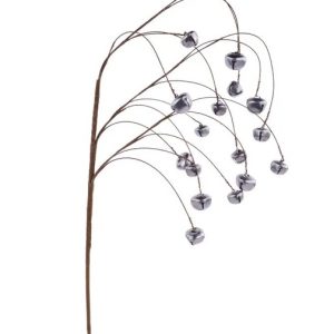 Jingle Bell Hanging Spray - Matte Silver